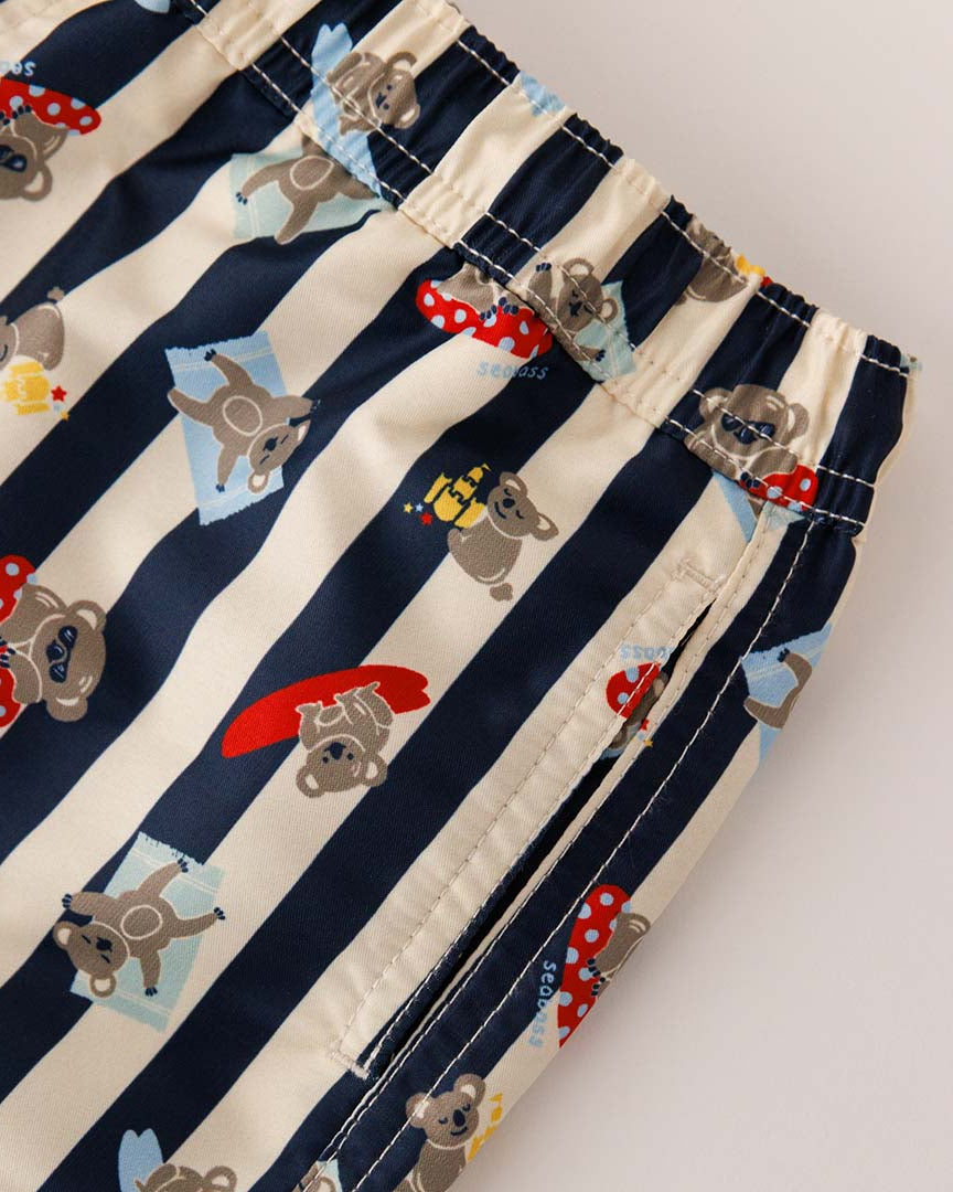 Men UV Swim Short Sydney - koala stripes