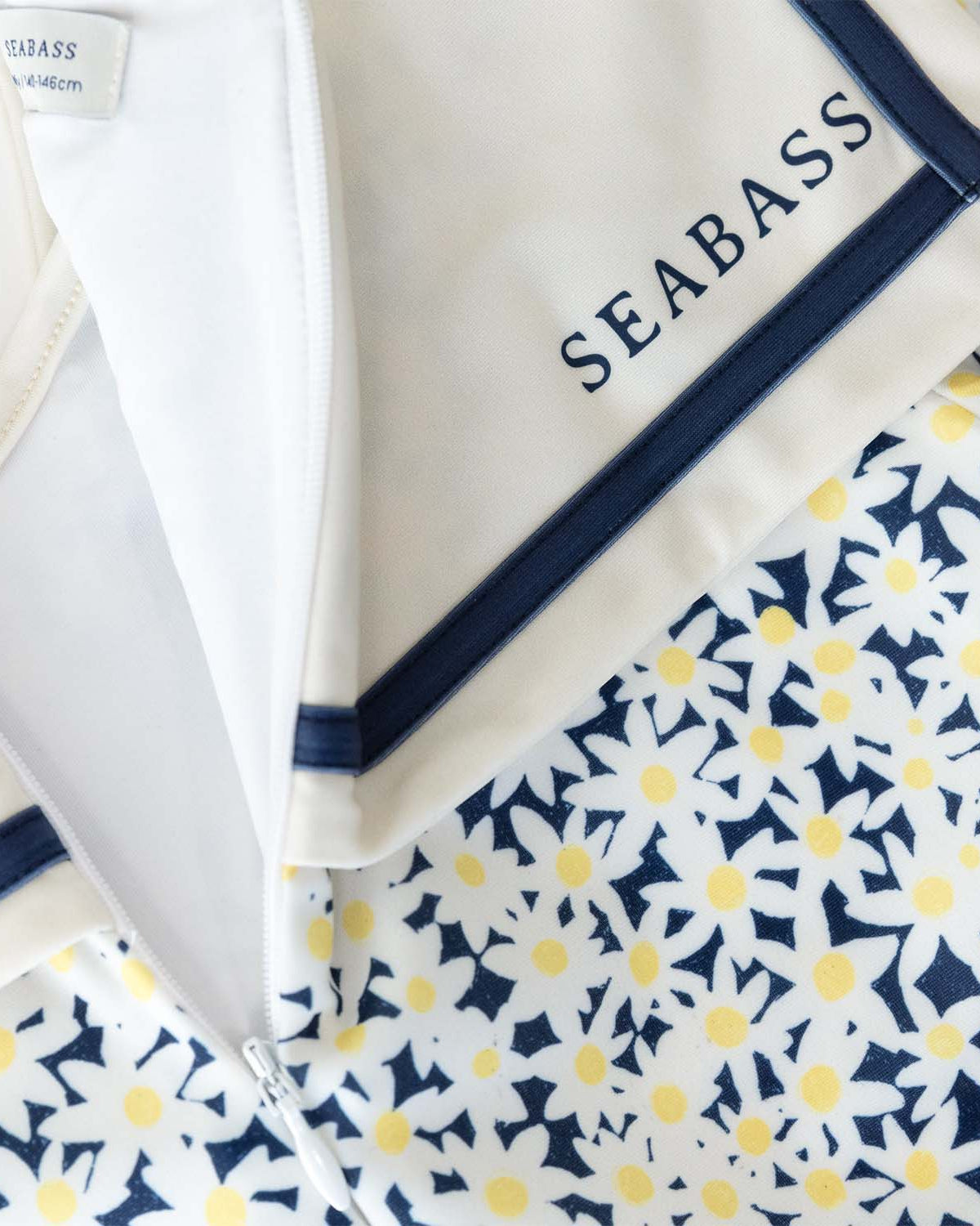 Mädchen UV-Badeanzug Sailor Palermo - dunkelblau daisy