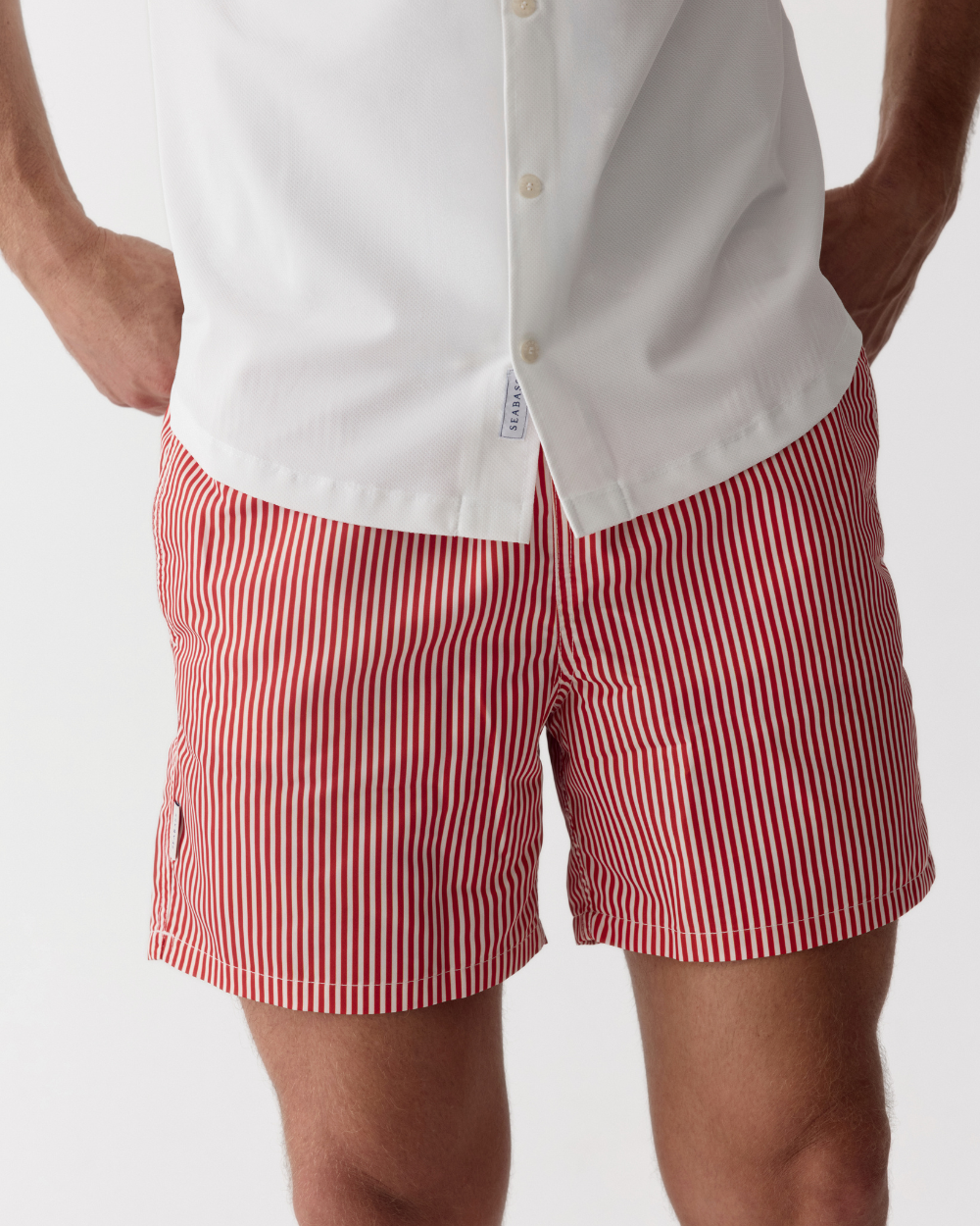 Bañador Hombre Venice - rayas rojos