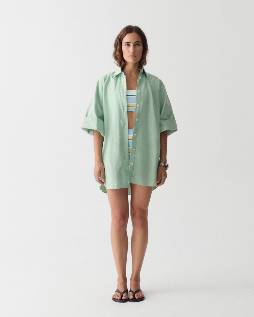 Dames UV Oversized Shirt Soleil Butter Yellow