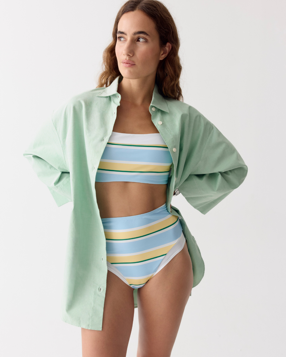 Camisa Oversize UV Mujer Soleil Amarillo Mantequilla