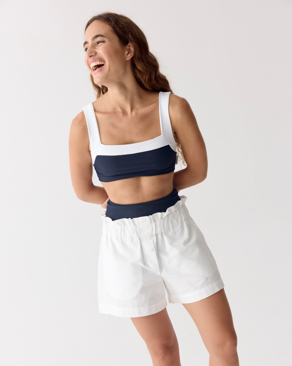 Bermudas UV Mujer Soleil Blanco Brillante