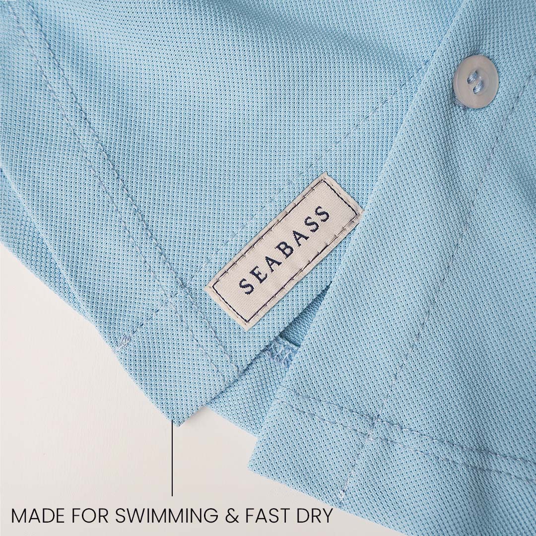 Men UV Long Sleeve Shirt Clearwater Blue