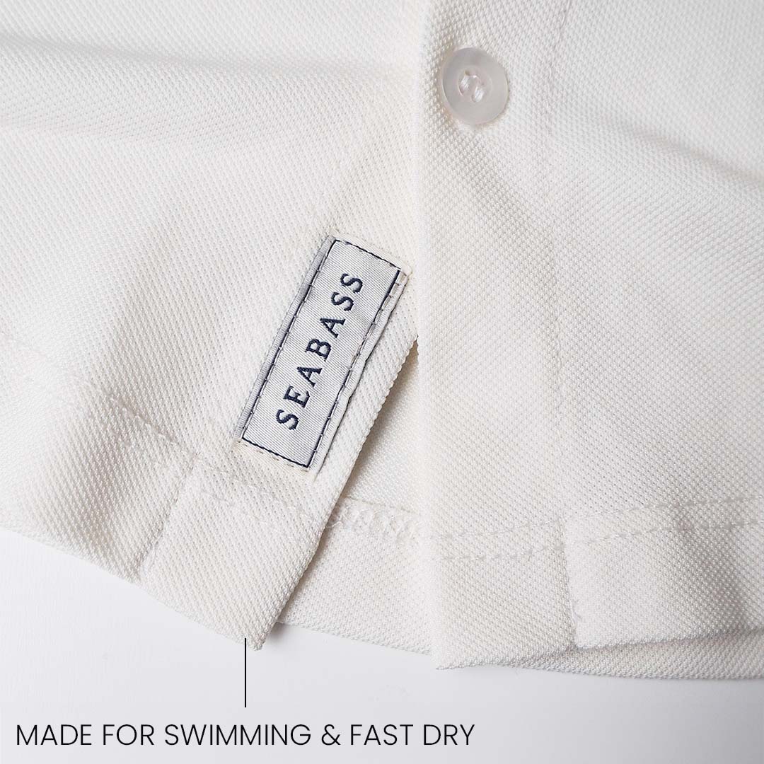 Boy UV Long Sleeve Shirt Pearl White