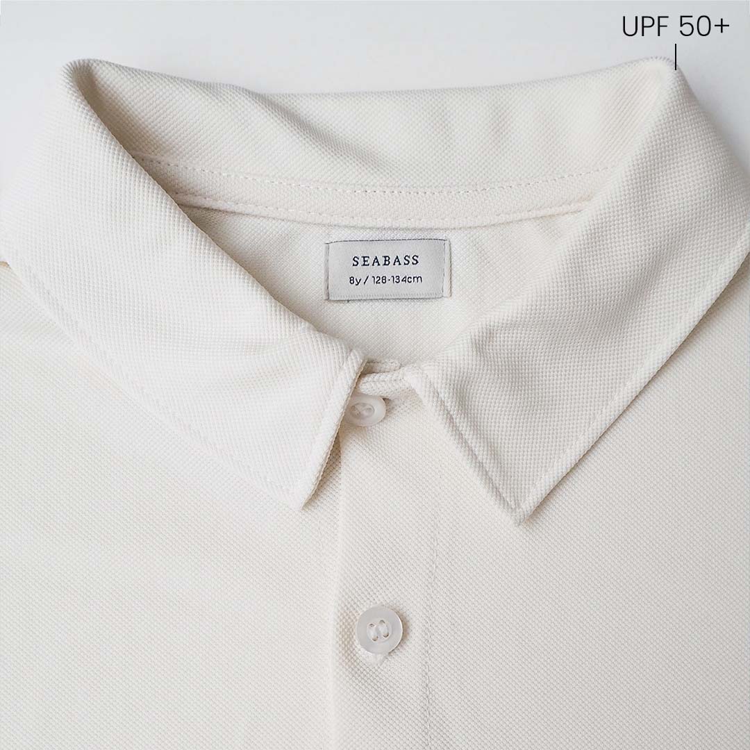 Boy UV Long Sleeve Shirt Pearl White