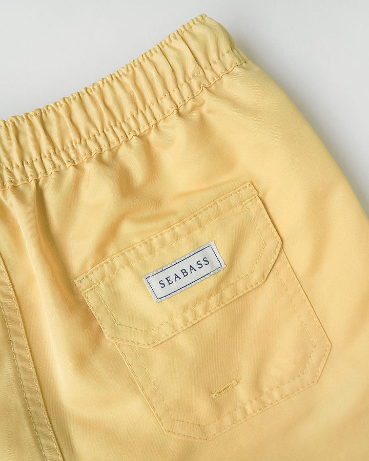 Männer UV Badeshort Weiches Gelb - einfarbig