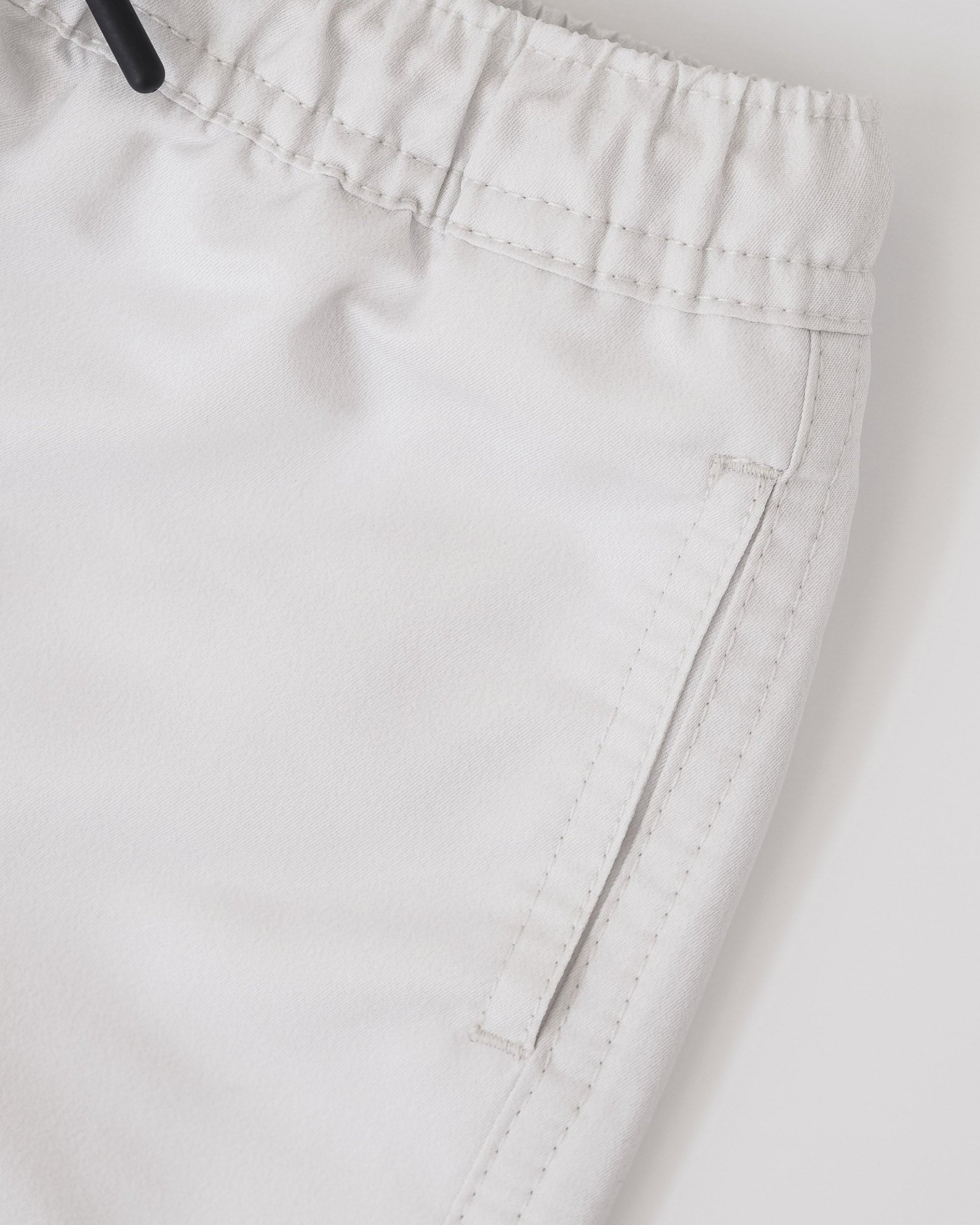 Men UV Swim Short Pearl White - solid