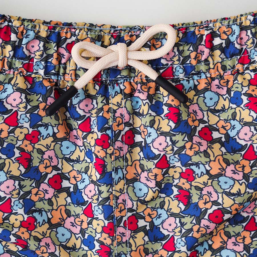 Men UV Swim Short Valencia - multicolor flowers