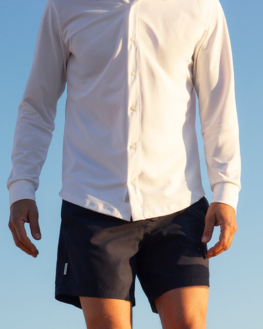 Men UV Swim Shorts Ferran Navy Blue