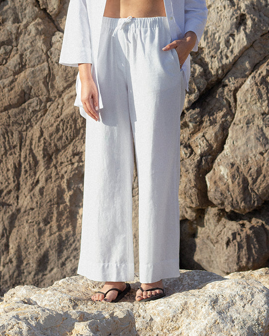 Pantalón UV Mujer Soleil Blanco Brillante