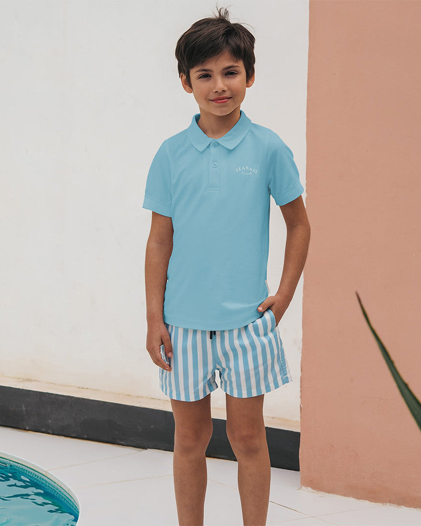 Jungs UV Badeshort Forte dei Marmi - Blaue Streifen