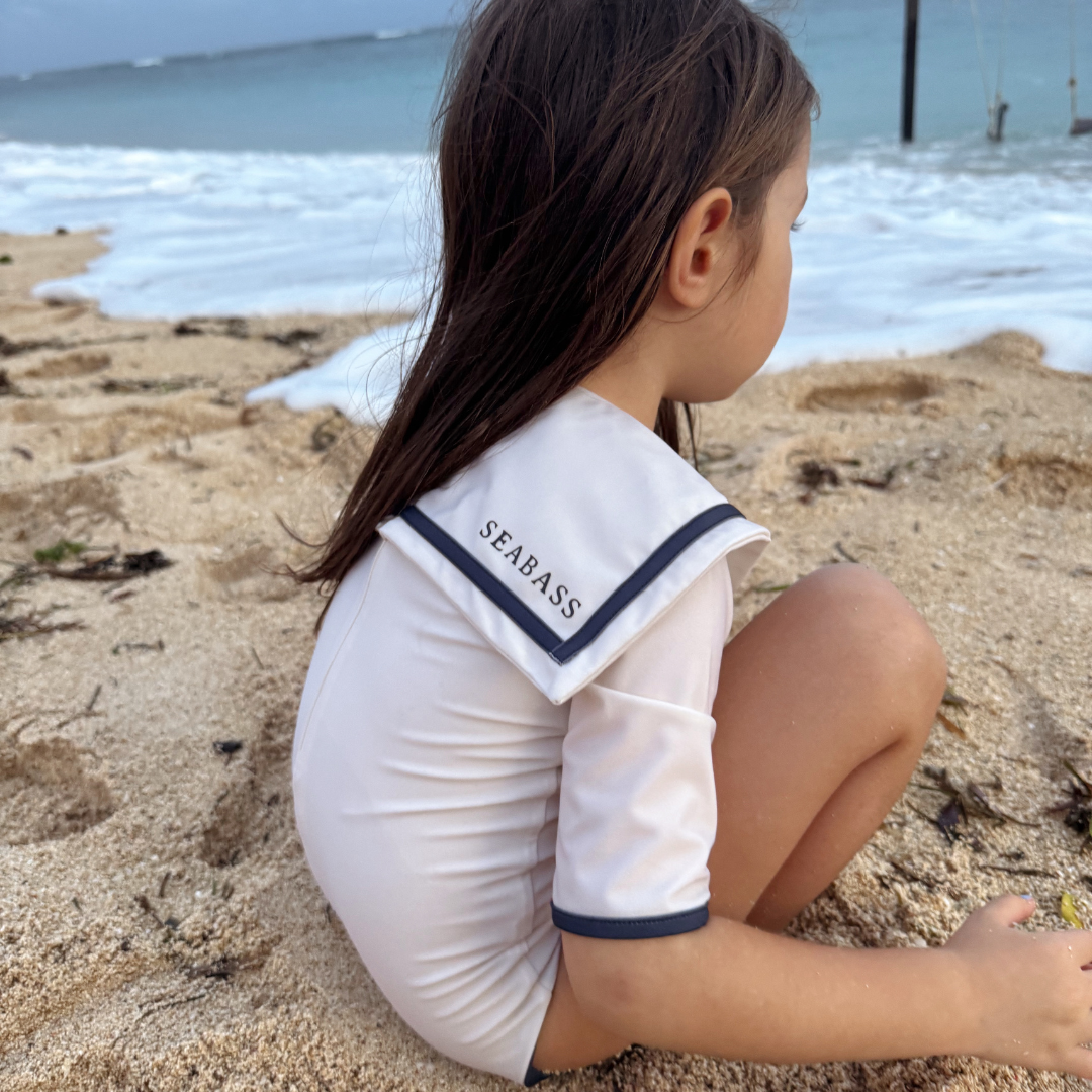 Girl UV Swimsuit Sailor Nice