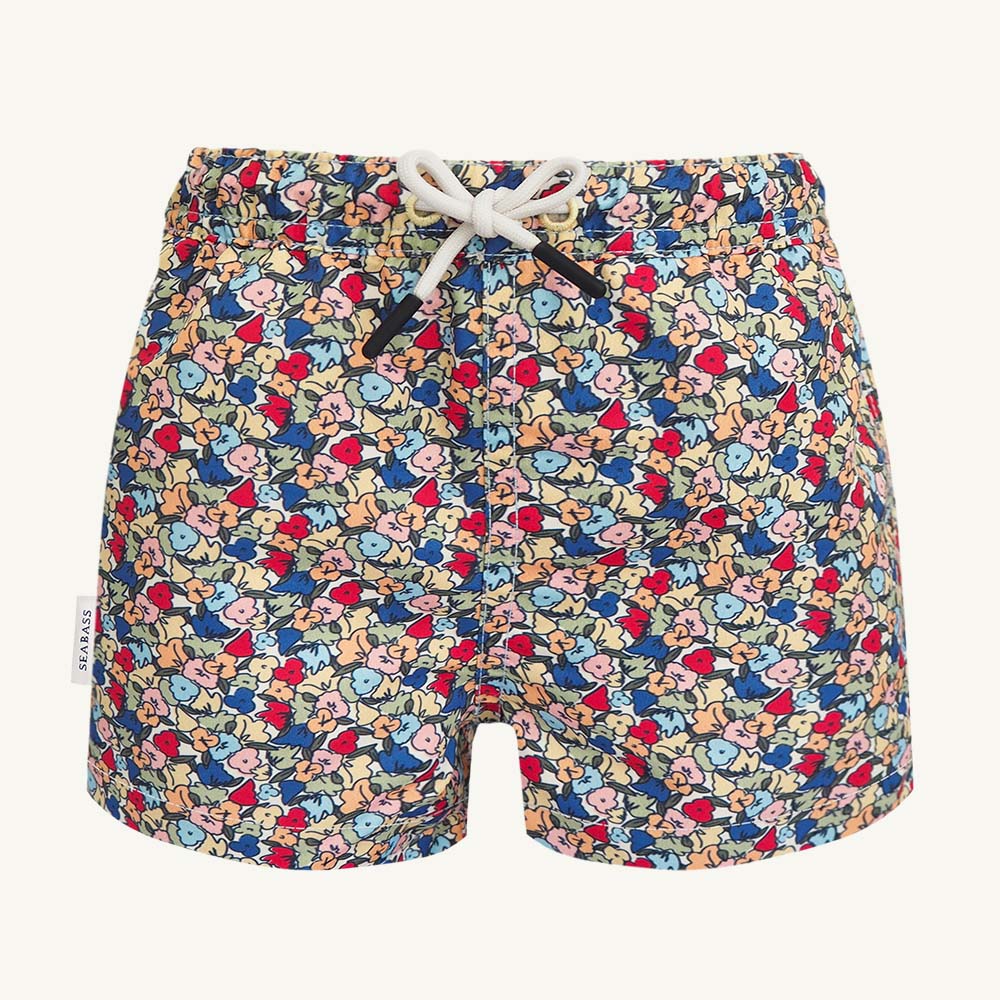 Men UV Swim Short Valencia - multicolor flowers