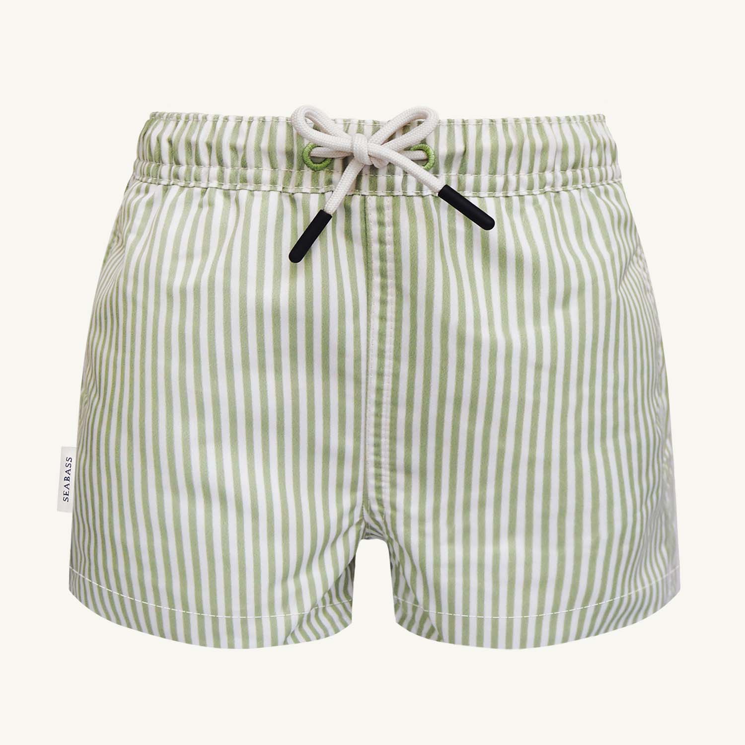 Men UV Swim Short Portofino - green stripes