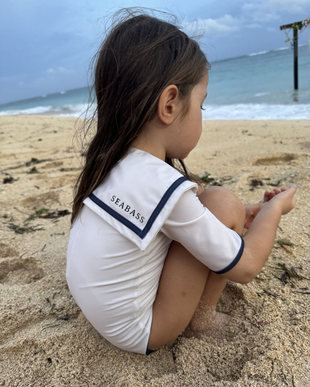 Girl UV Swimsuit Sailor Nice