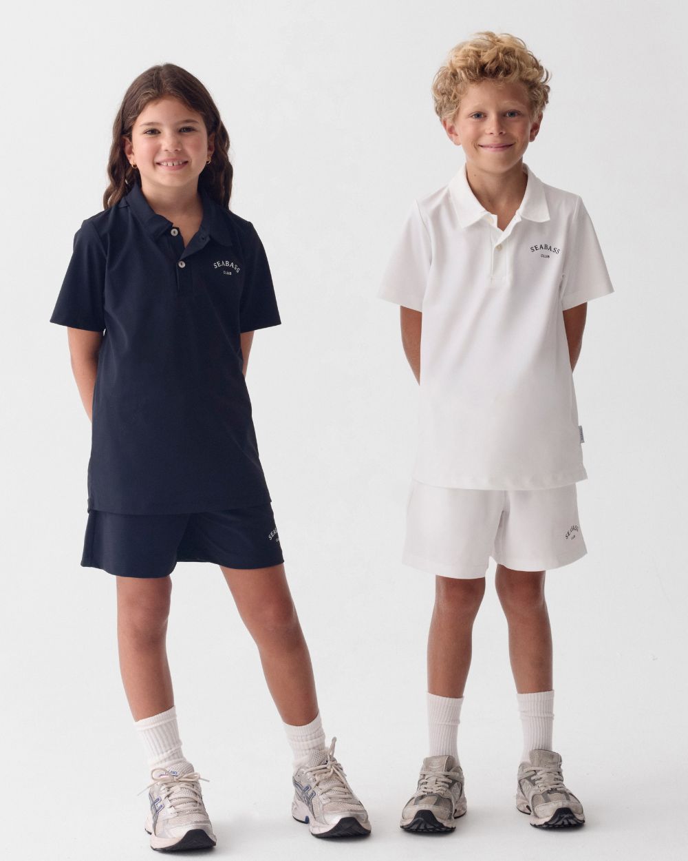 Camiseta Polo UV Infantil Azul Marino