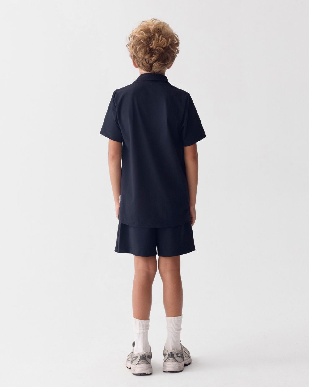 Camiseta Polo UV Infantil Azul Marino