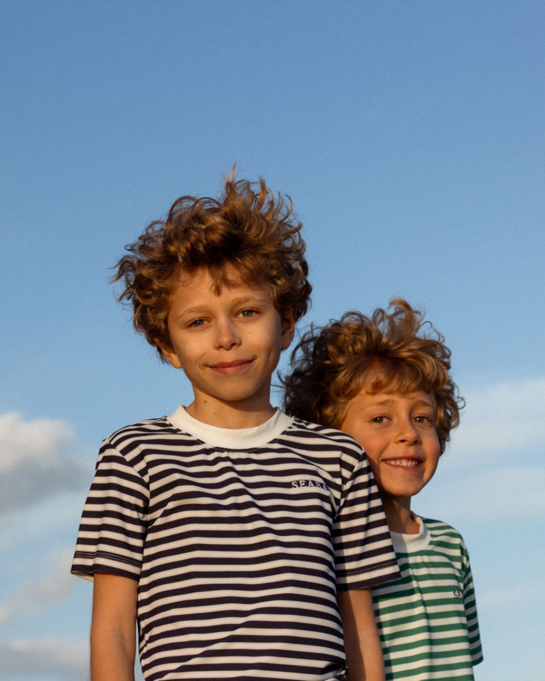 Kids UV T-Shirt Rayas Navy