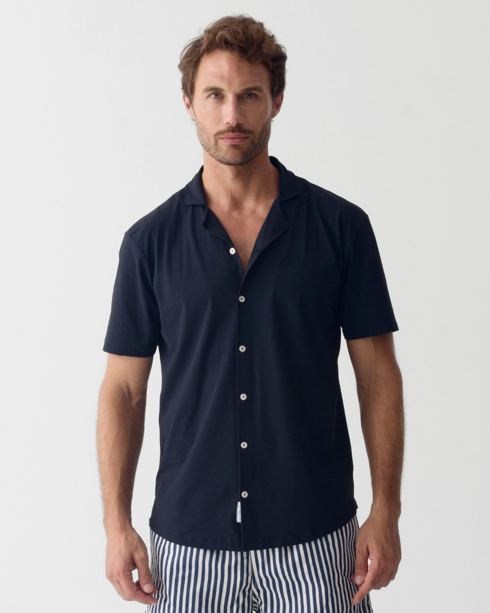 Men UV Camp Shirt Bond Navy