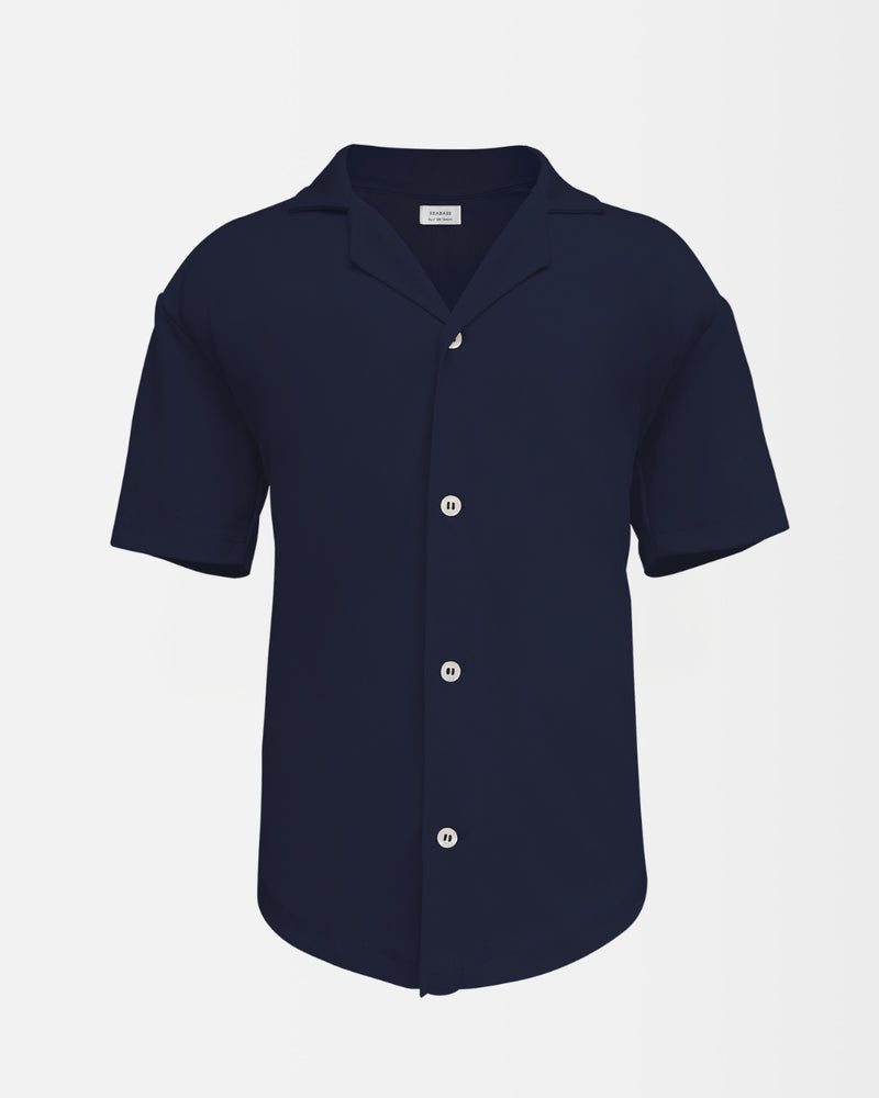 Boy UV Marina Camp Shirt Navy