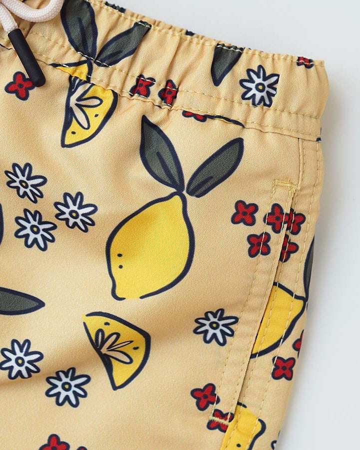 Men UV Swim Short Amalfi - lemons