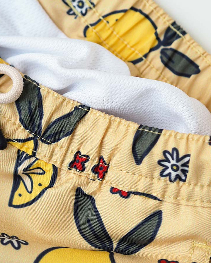 Men UV Swim Short Amalfi - lemons