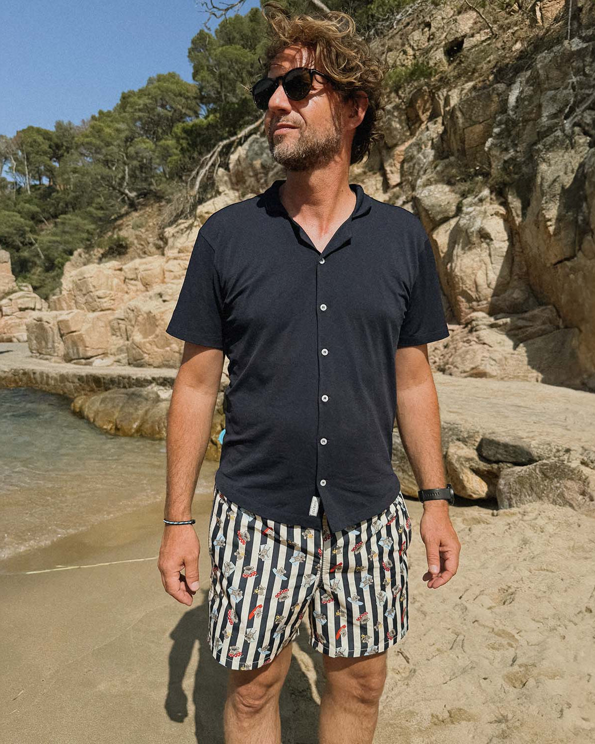 Men UV Swim Short Sydney - koala stripes