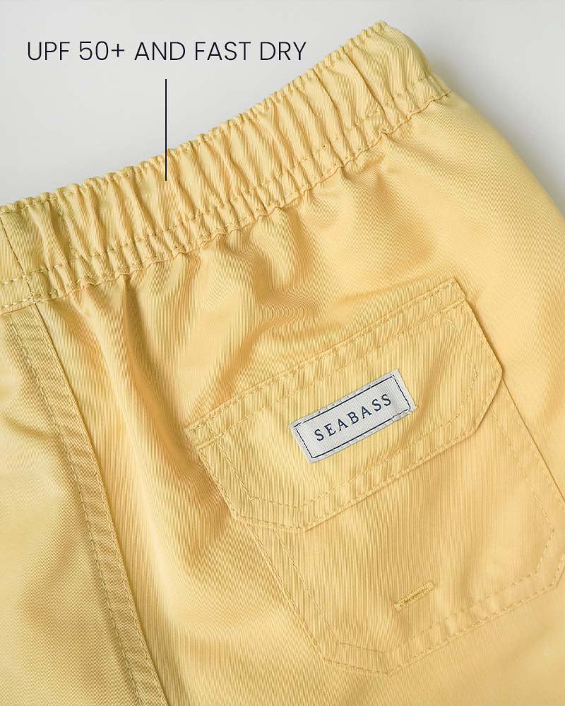 Bañador Niño Amarillo  - liso