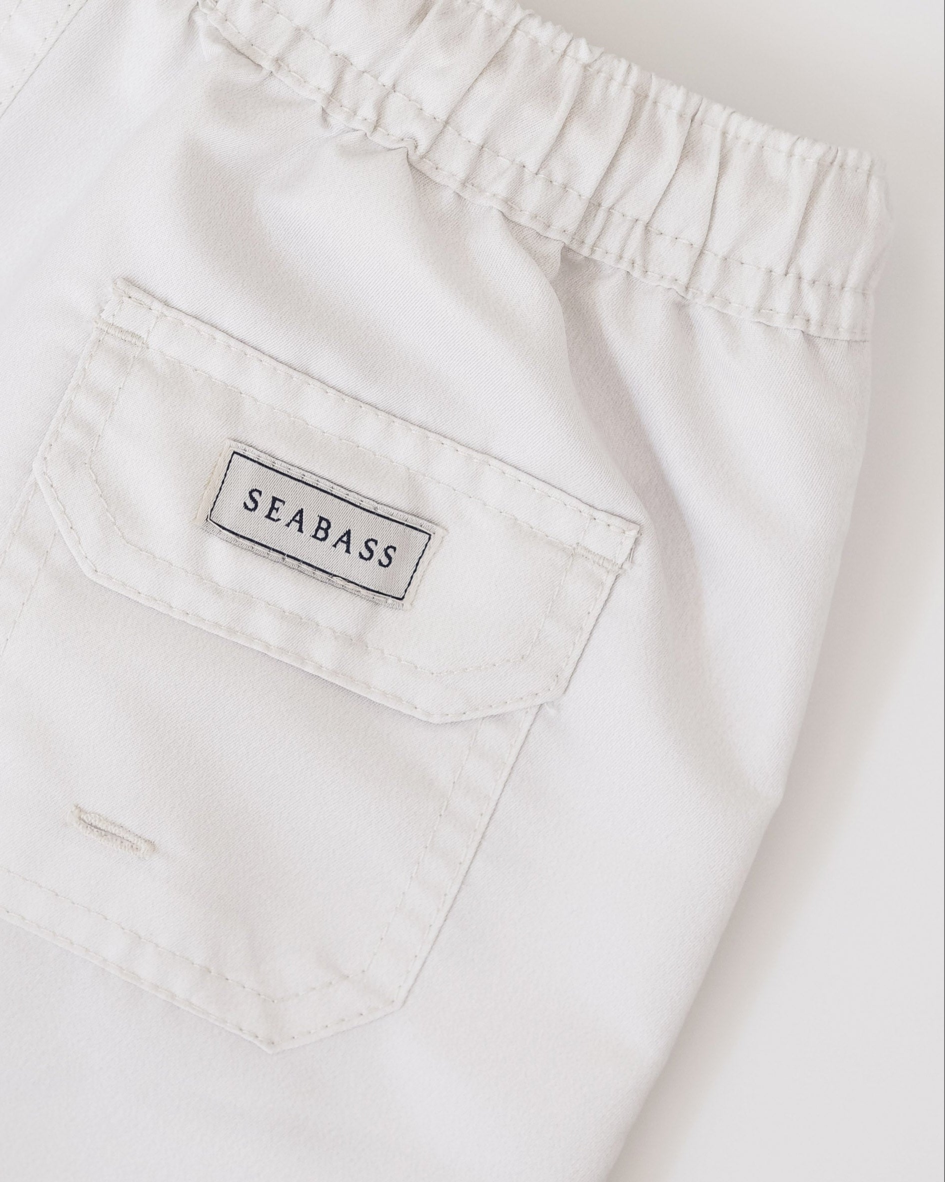 Men UV Swim Short Pearl White - solid