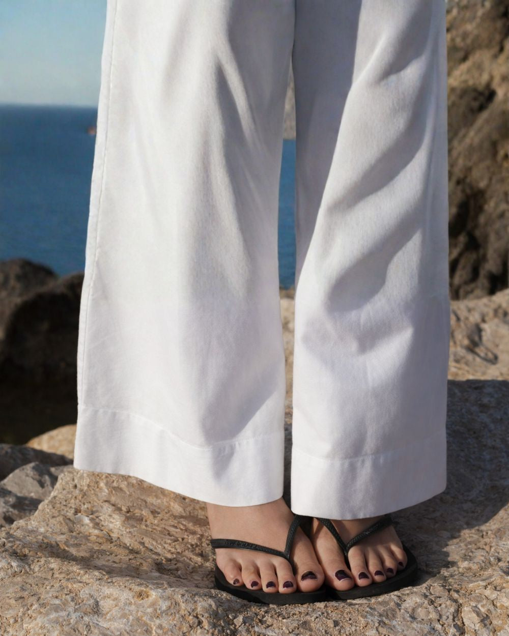 Pantalón UV Mujer Soleil Blanco Brillante